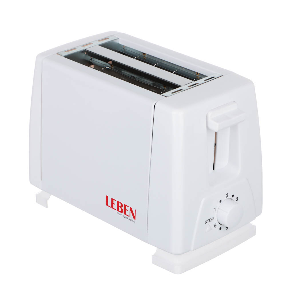 LEBEN Тостер 750Вт, 2 отдела, функция выжигания фигурки на хлебе, 6 степеней поджарки, арт.HJT-016, арт.№ 475-151