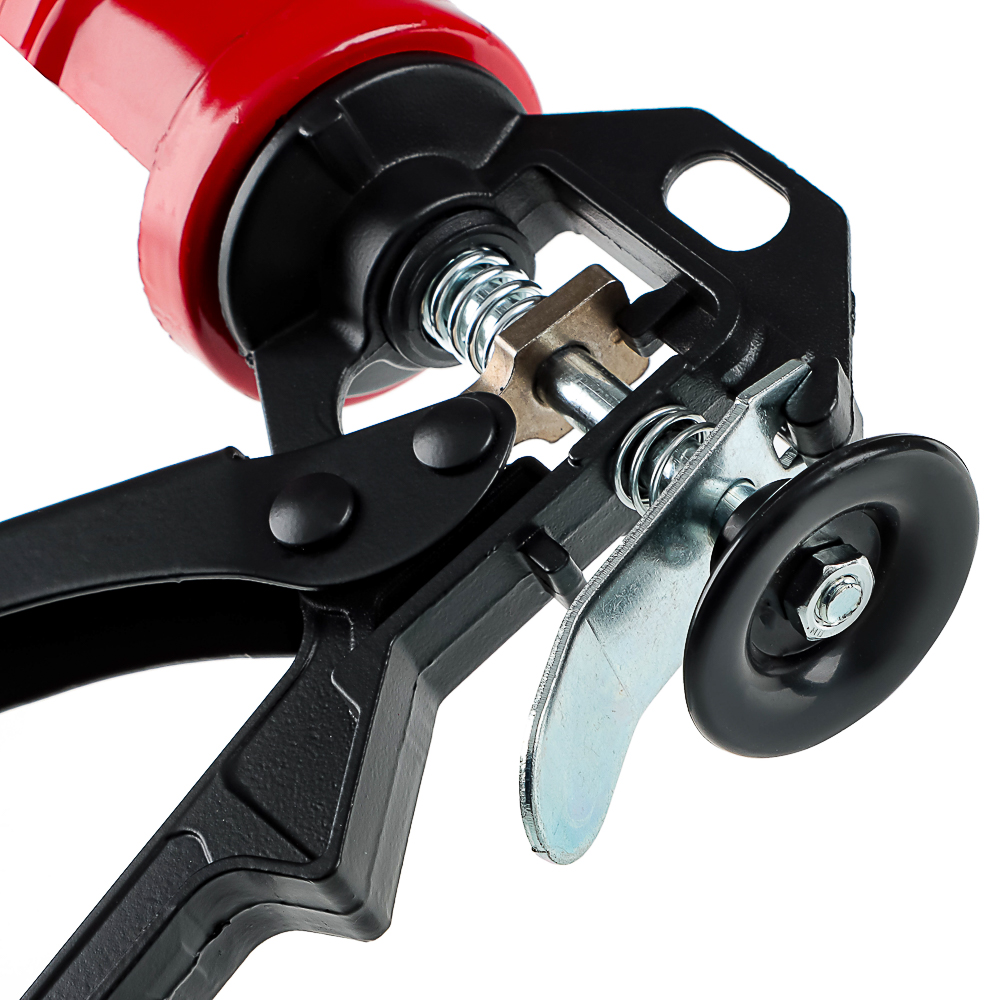 ЕРМАК Пистолет усиленный для герметика с мет. фиксатором 225мм полукорпусный, арт.№ 684-014