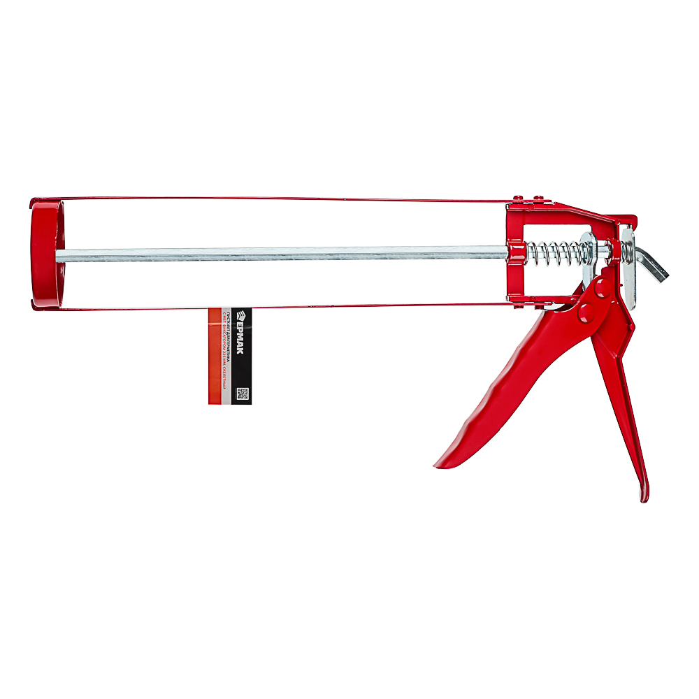 ЕРМАК Пистолет для герметика с мет. фиксатором 225мм скеле, арт.№ 684-021