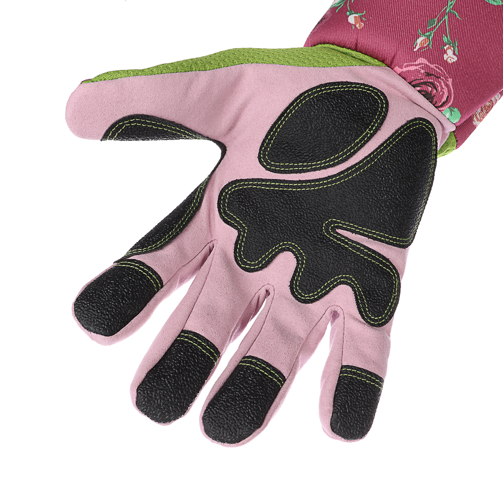 INBLOOM PROF+ Перчатки садовые для роз, полиэстер, поролон, микрофибра, ПВХ, р.8, 36см, 135г, арт.№ 180-009