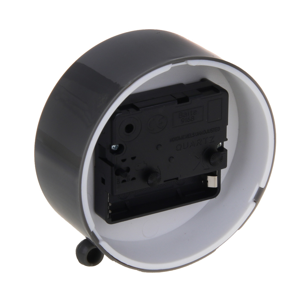 LADECOR CHRONO Будильник, 9,4x9,8x4 см, пластик, 1xAA, цвет серый, арт.№ 529-016