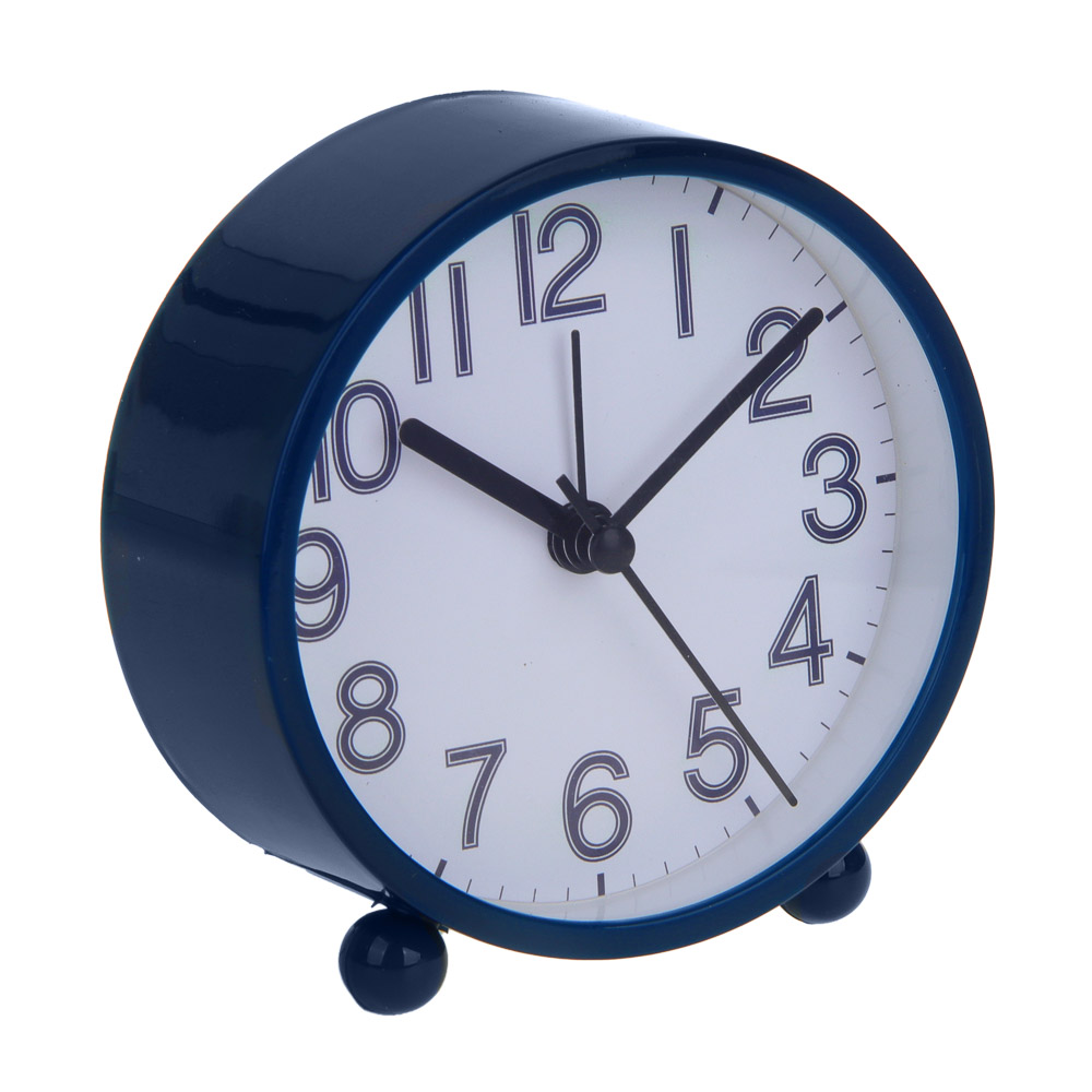 LADECOR CHRONO Будильник, 9,4x9,8x4 см, пластик, 1xAA, цвет синий, арт.№ 529-017