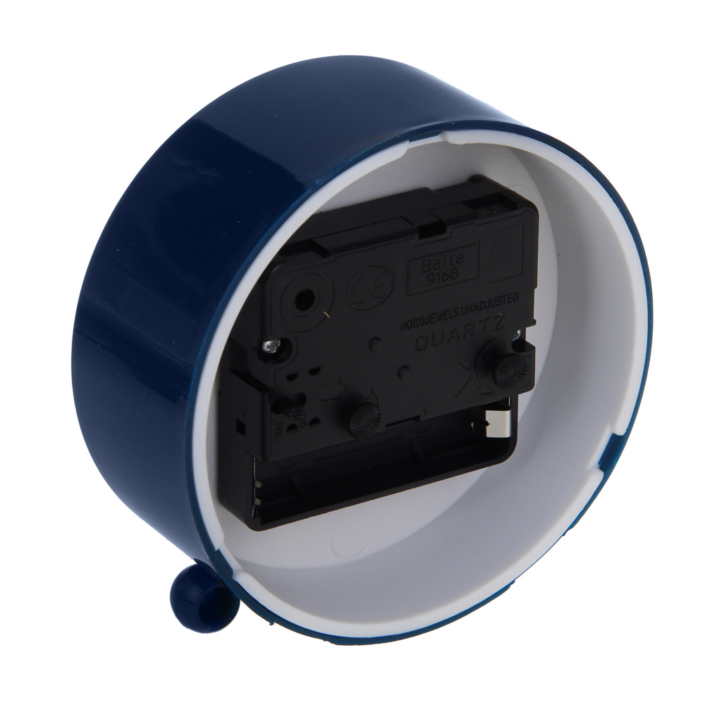 LADECOR CHRONO Будильник, 9,4x9,8x4 см, пластик, 1xAA, цвет синий, арт.№ 529-017