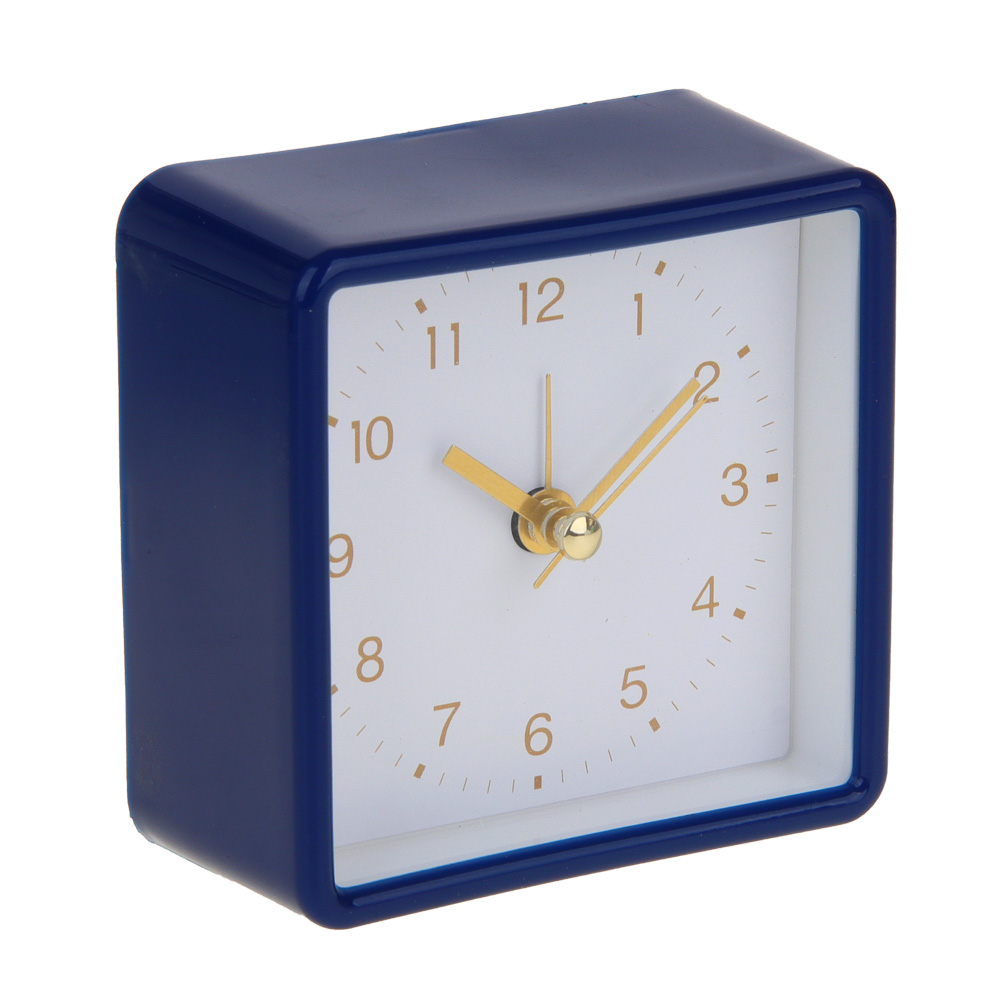 LADECOR CHRONO Будильник, 8,3x4x8,3 см, пластик, 1xAA, цвет синий, арт.№ 529-018