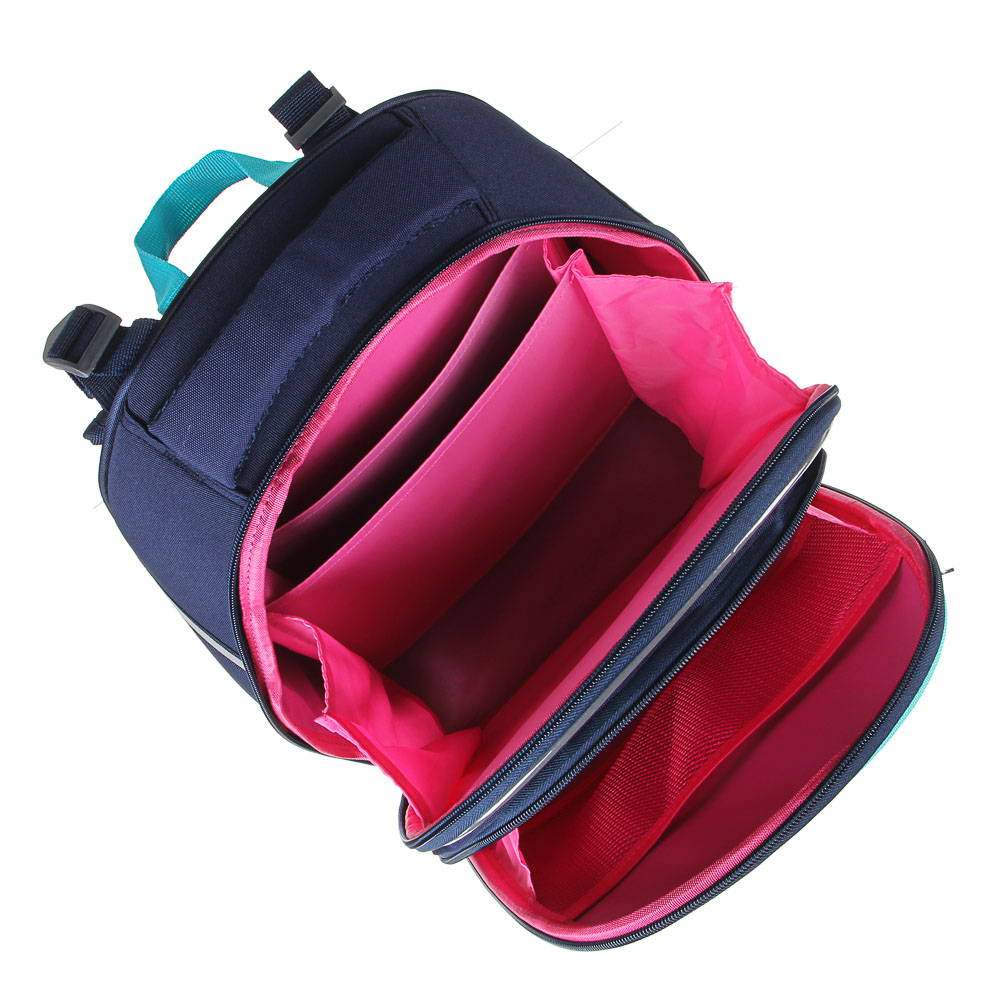 Вандер Флайт Рюкзак школьный жесткий, 38x30x20см, ПЭ, 2отд, 2карм, эргон.спинка,лямки регул.по росту, арт.№ 254-437