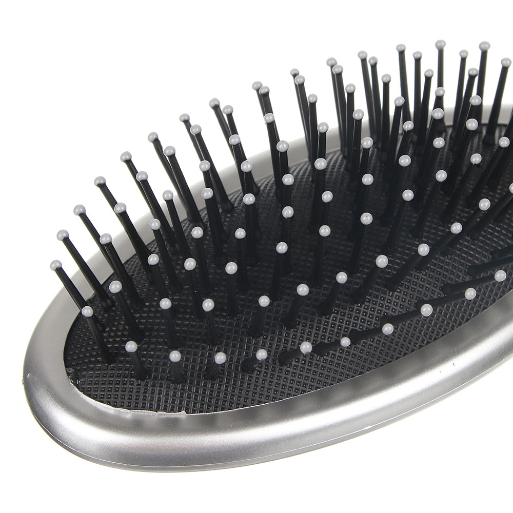 Расческа массажная тм ЮНИLOOK Классика, пластик, 23,8х6см, черно-серая, арт.№ 356-035