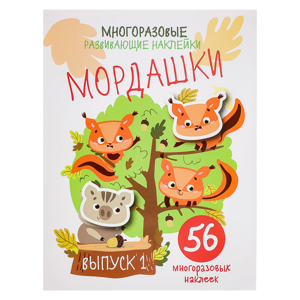 Книжка "Мои первые развивающие наклейки", 19,5х25,5 см, 8 стр., 5 дизайнов, арт.№ 290-400