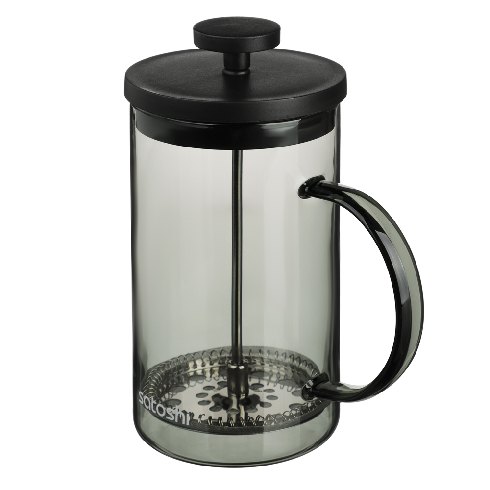 SATOSHI Графит Френч-пресс 600мл, жаропрочное стекло, арт.№ 850-259