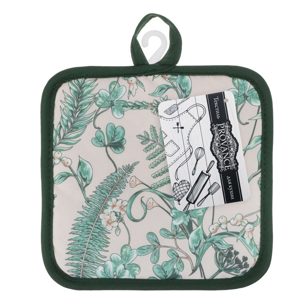 PROVANCE Мосс Прихватка 17х17 см цветы, 100% полиэстер, 3 дизайна, арт.№ 493-157