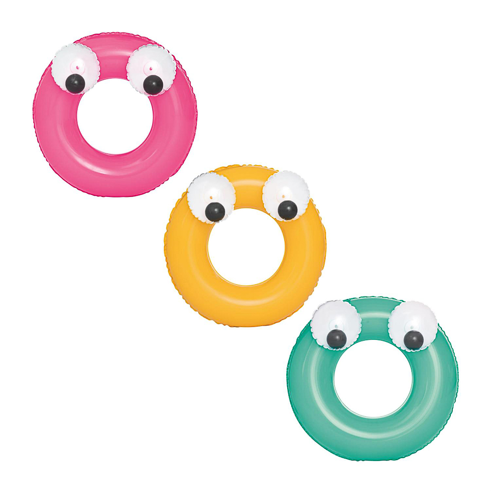 BESTWAY Круг для плавания, 61см, ПВХ, Глазастики, 36114, арт.№ 091-014