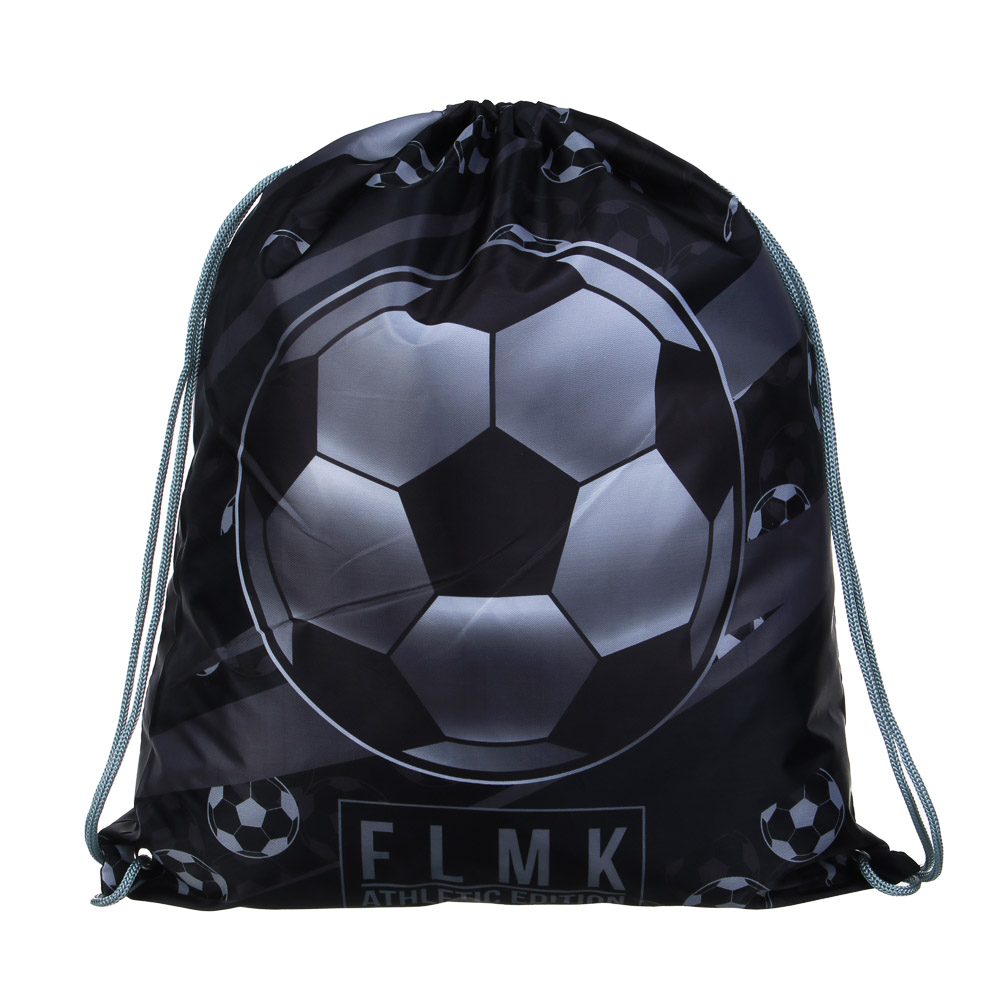 Серебряный Мяч Мешок для сменной обуви на завязках, увеличенный размер 40x47см, полиэстер, арт.№ 233-007