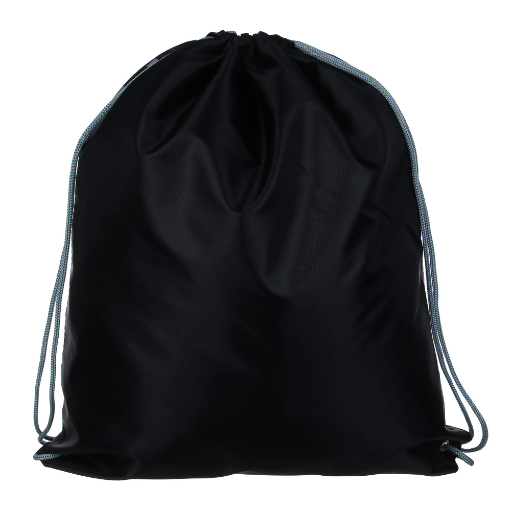 Серебряный Мяч Мешок для сменной обуви на завязках, увеличенный размер 40x47см, полиэстер, арт.№ 233-007