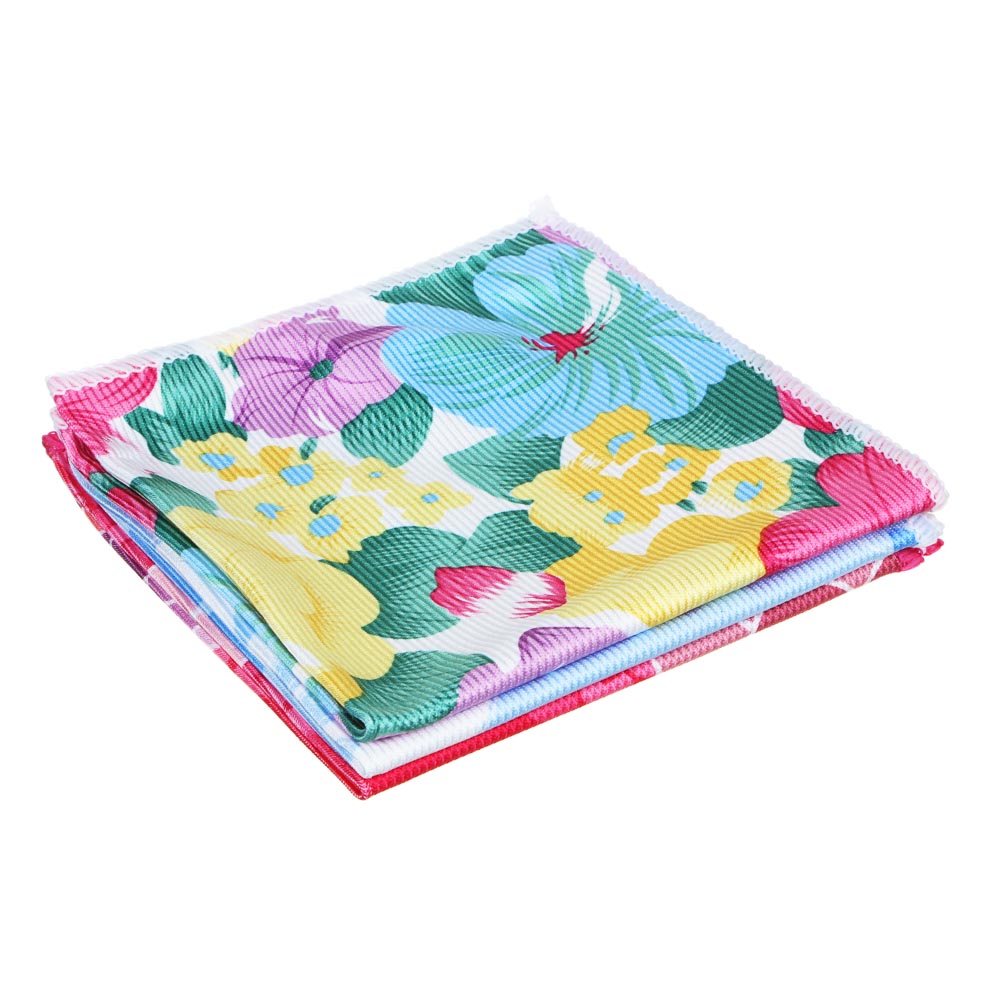 Салфетка из микрофибры тм VETTA, для стекол и зеркал, 30х30см, 250г/кв.м., арт.№ 448-229