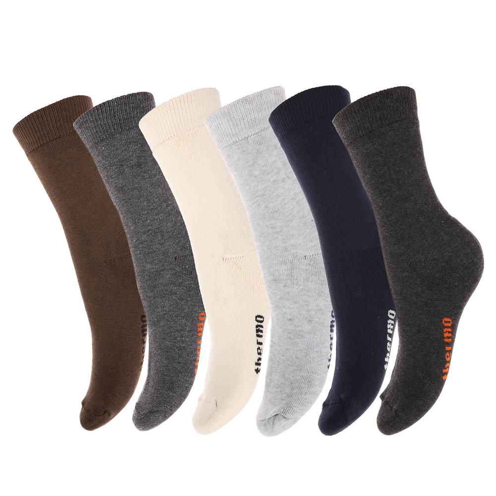 Термоноски женские классические R129, р. 36-39, состав полиэстер 92%, спандекс 6%, латекс 2%, арт.№ 019-530