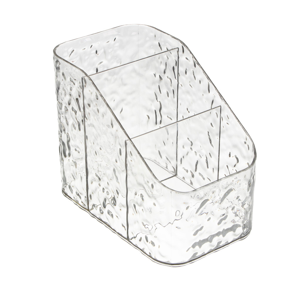 Органайзер для косметики и визажа тм ЮНИLOOK Ice 15х9х12см, пластик PET, #25666, арт.№ 357-411