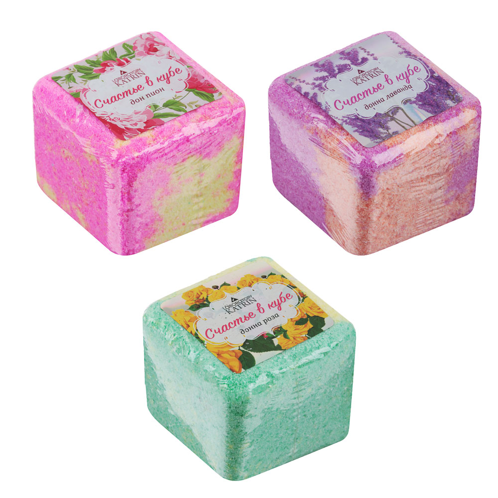 Средство шипучее для ванн "Счастье в кубе", 130г, арт.№ 953-014