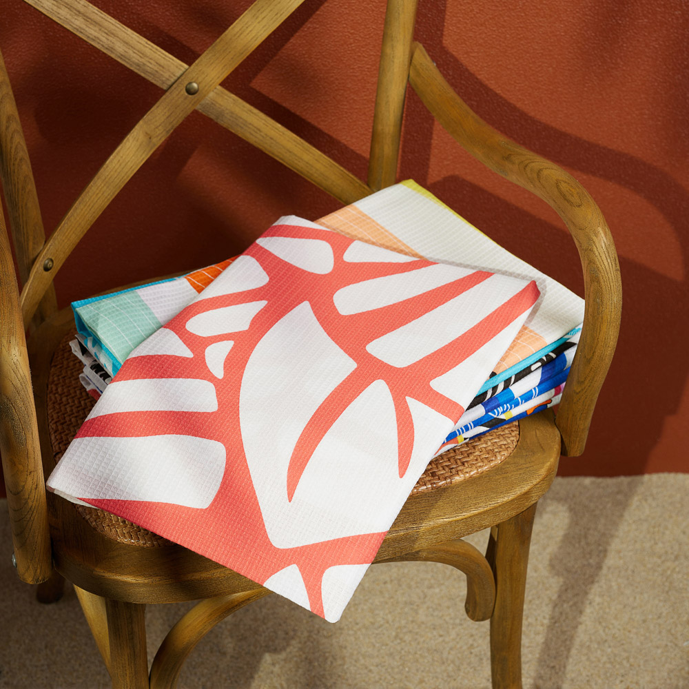 PROVANCE Саммер Тайм Полотенце вафельное пляжное 75х150см, 100% хлопок, 5 дизайнов, арт.№ 496-027