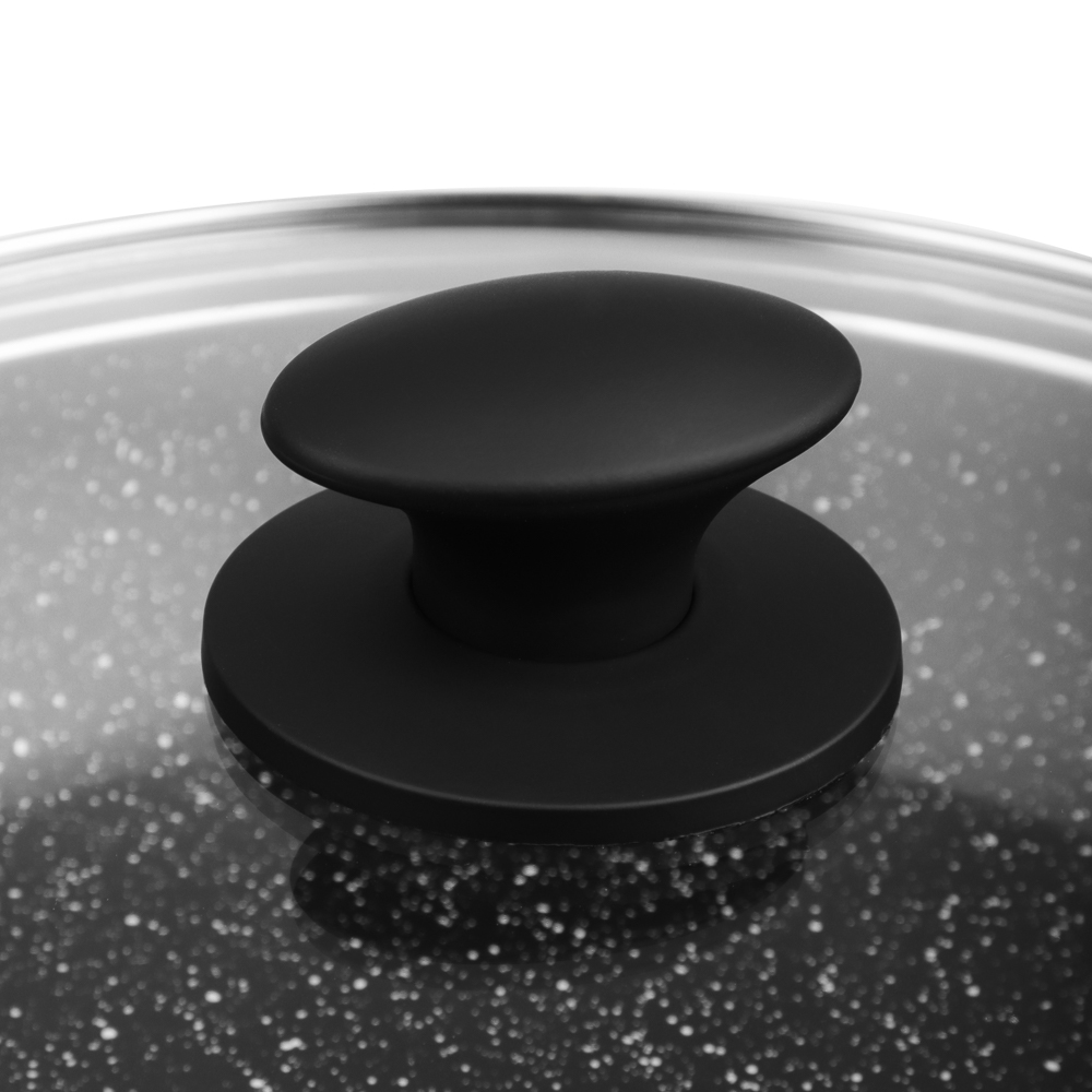 SATOSHI Стоун Наб.пос.10пр, ковш+крышка 1,3л, кастр.+крышки 2,3;3,8;5,7л, сковороды 24,28см, индукц., арт.№ 846-666