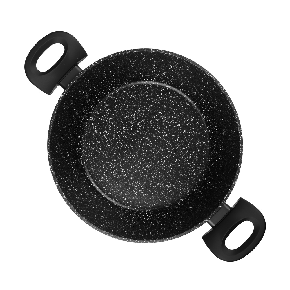 SATOSHI Стоун Наб.пос.10пр, ковш+крышка 1,3л, кастр.+крышки 2,3;3,8;5,7л, сковороды 24,28см, индукц., арт.№ 846-666