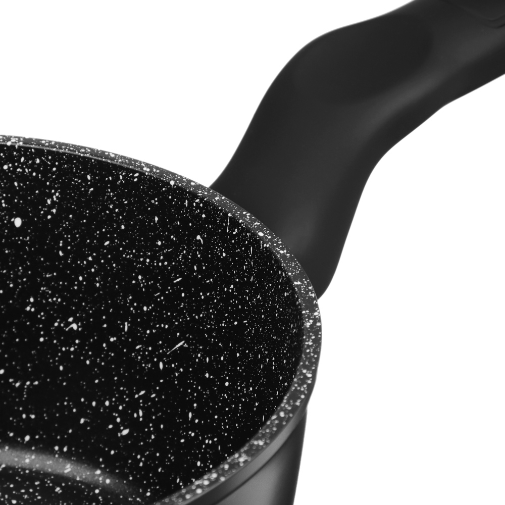 SATOSHI Стоун Наб.пос.10пр, ковш+крышка 1,3л, кастр.+крышки 2,3;3,8;5,7л, сковороды 24,28см, индукц., арт.№ 846-666