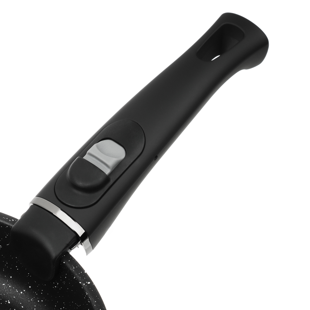 SATOSHI Нера Наб.пос. 4пр съемная ручка, ковш 1,3л, сковороды 20,24см, антиприг.мрамор, индукция, арт.№ 846-667