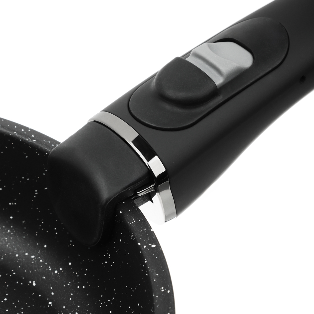 SATOSHI Нера Наб.пос. 4пр съемная ручка, ковш 1,3л, сковороды 20,24см, антиприг.мрамор, индукция, арт.№ 846-667