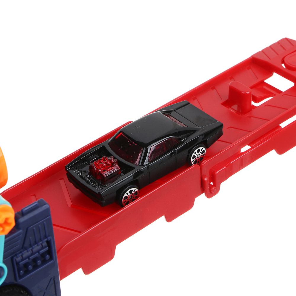 ИГРОЛЕНД Перевозчик - пулемет с набором машинок, PP, металл, ЭВА, 34х8х22см, арт.№ 292-375