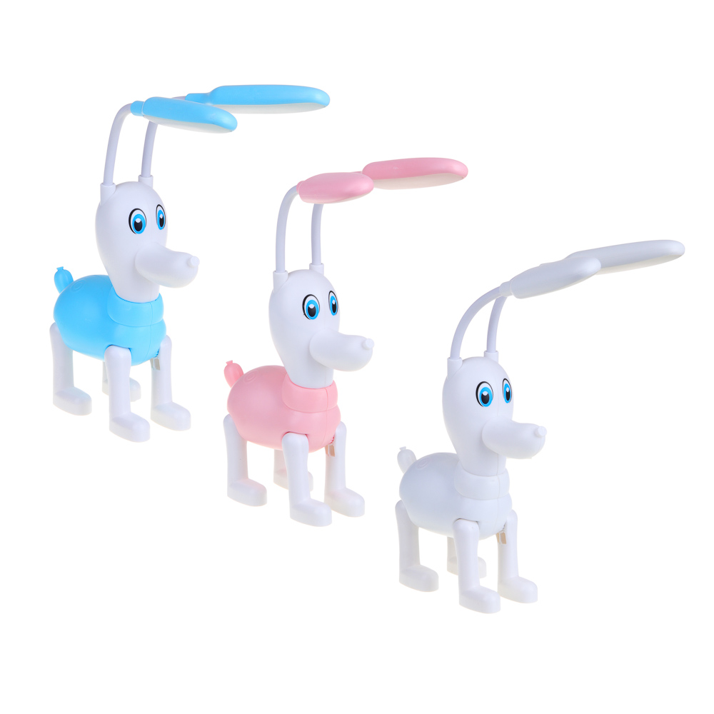 Светильник LED в форме собаки, АБС-пластик, 14х5х32 см, USB, 3 дизайна, арт.№ 476-396