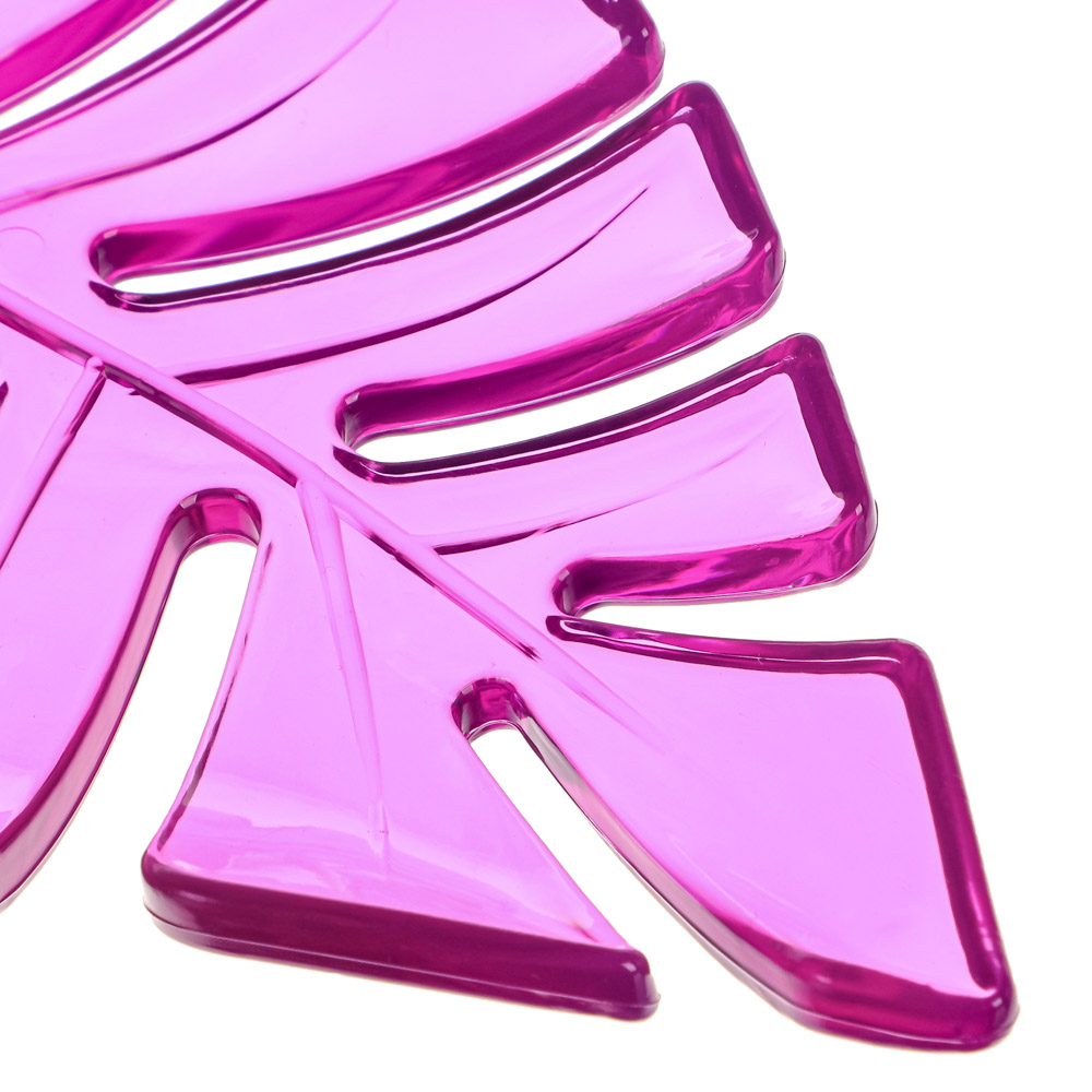 VETTA Мыльница гибкая "Лист папоротника", ПВХ, 14,5x9,5см, 3 цвета, арт.№ 463-356