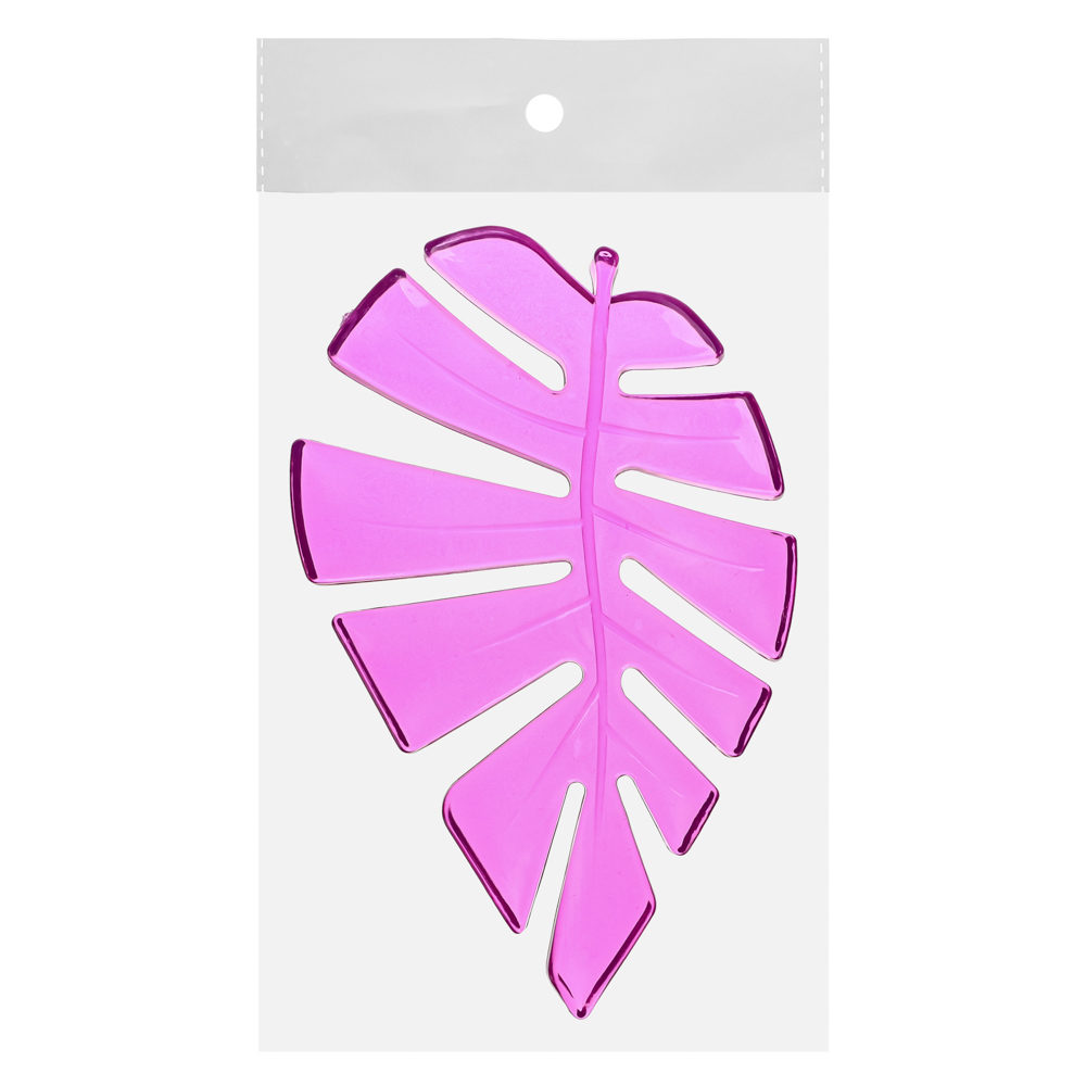 VETTA Мыльница гибкая "Лист папоротника", ПВХ, 14,5x9,5см, 3 цвета, арт.№ 463-356