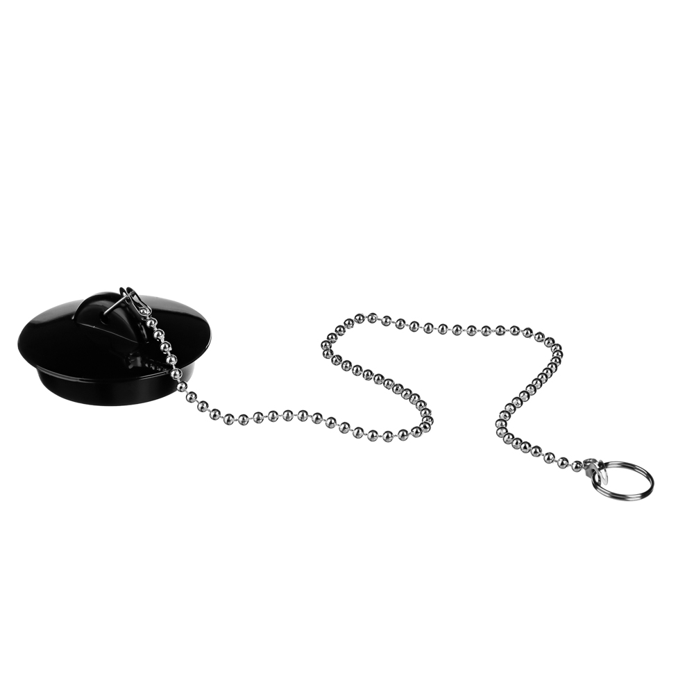 Пробка для ванны с цепочкой 29см тм VETTA, резина, d4,5см, арт.№ 463-754