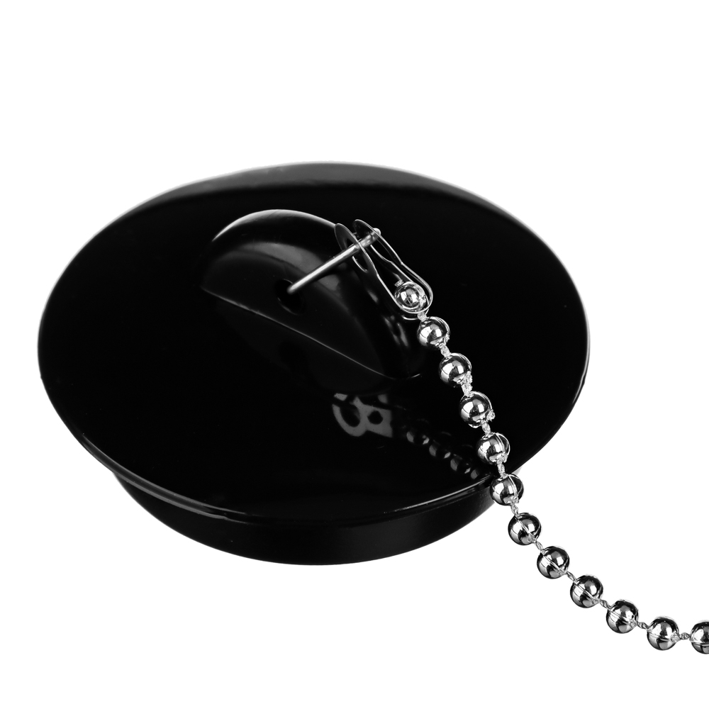 Пробка для ванны с цепочкой 29см тм VETTA, резина, d4,5см, арт.№ 463-754