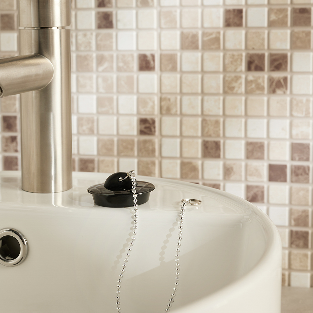 Пробка для ванны с цепочкой 29см тм VETTA, резина, d4,5см, арт.№ 463-754