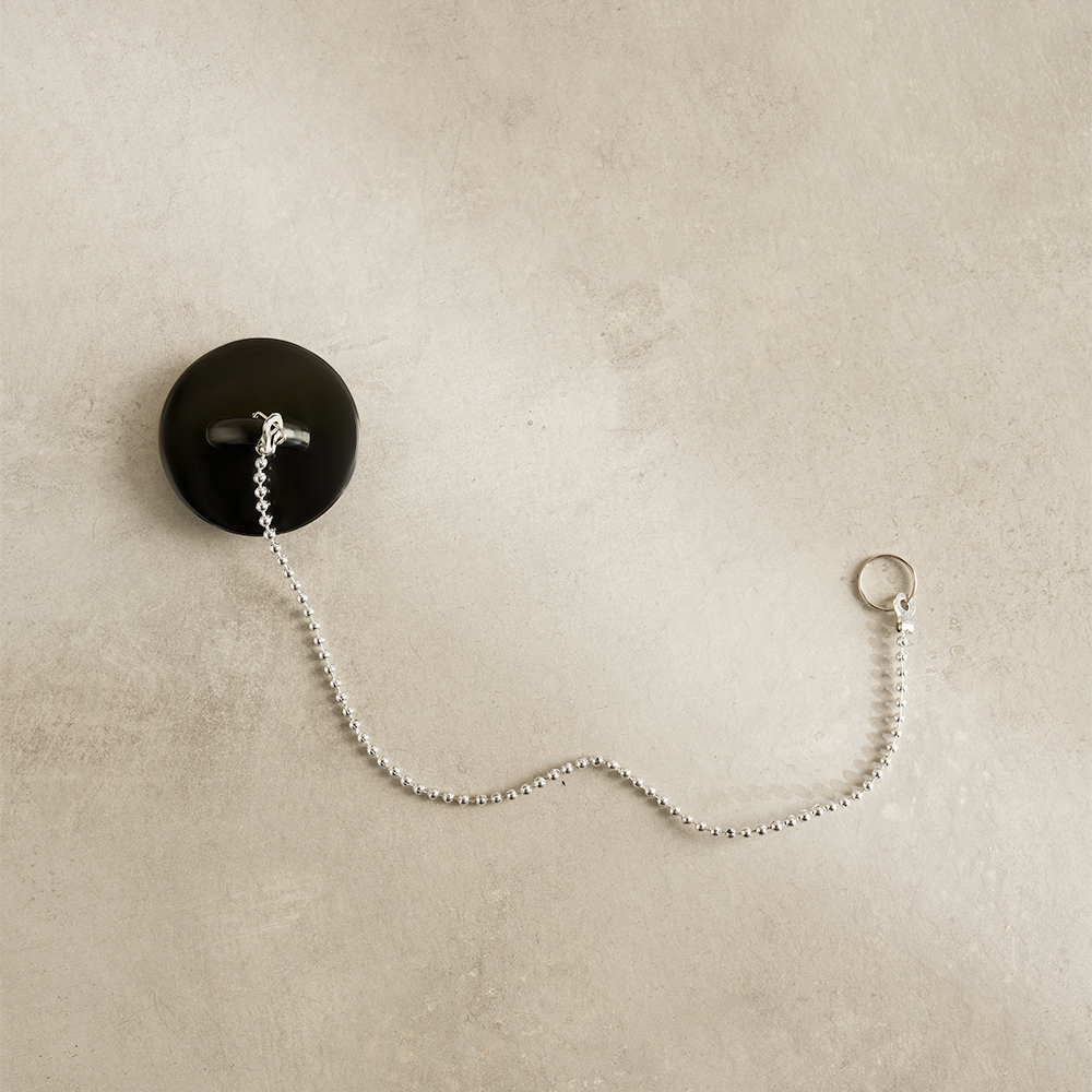 Пробка для ванны с цепочкой 29см тм VETTA, резина, d4,5см, арт.№ 463-754