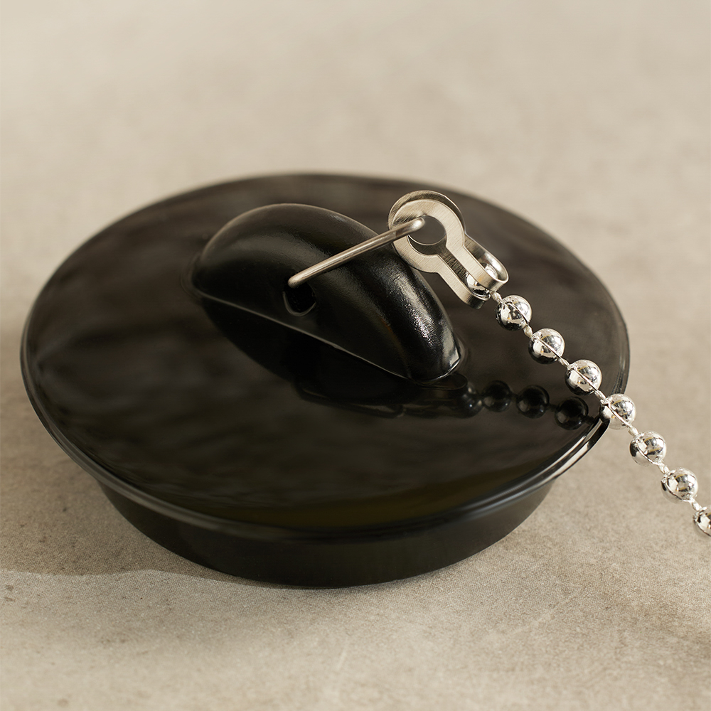 Пробка для ванны с цепочкой 29см тм VETTA, резина, d4,5см, арт.№ 463-754