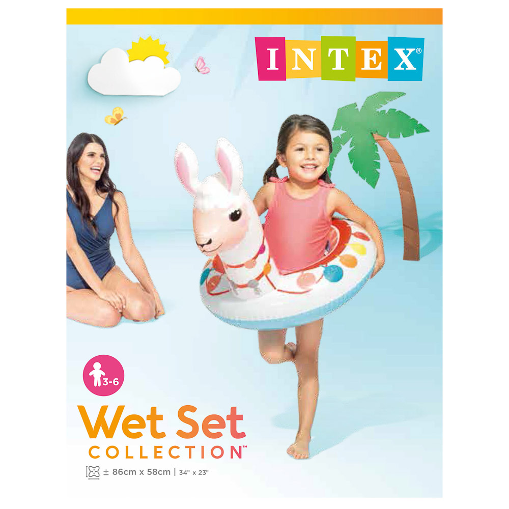 INTEX Круг надувной Животные 72х66см, от 3 до 6 лет, 3 вида 58221NP, арт.№ 359-209