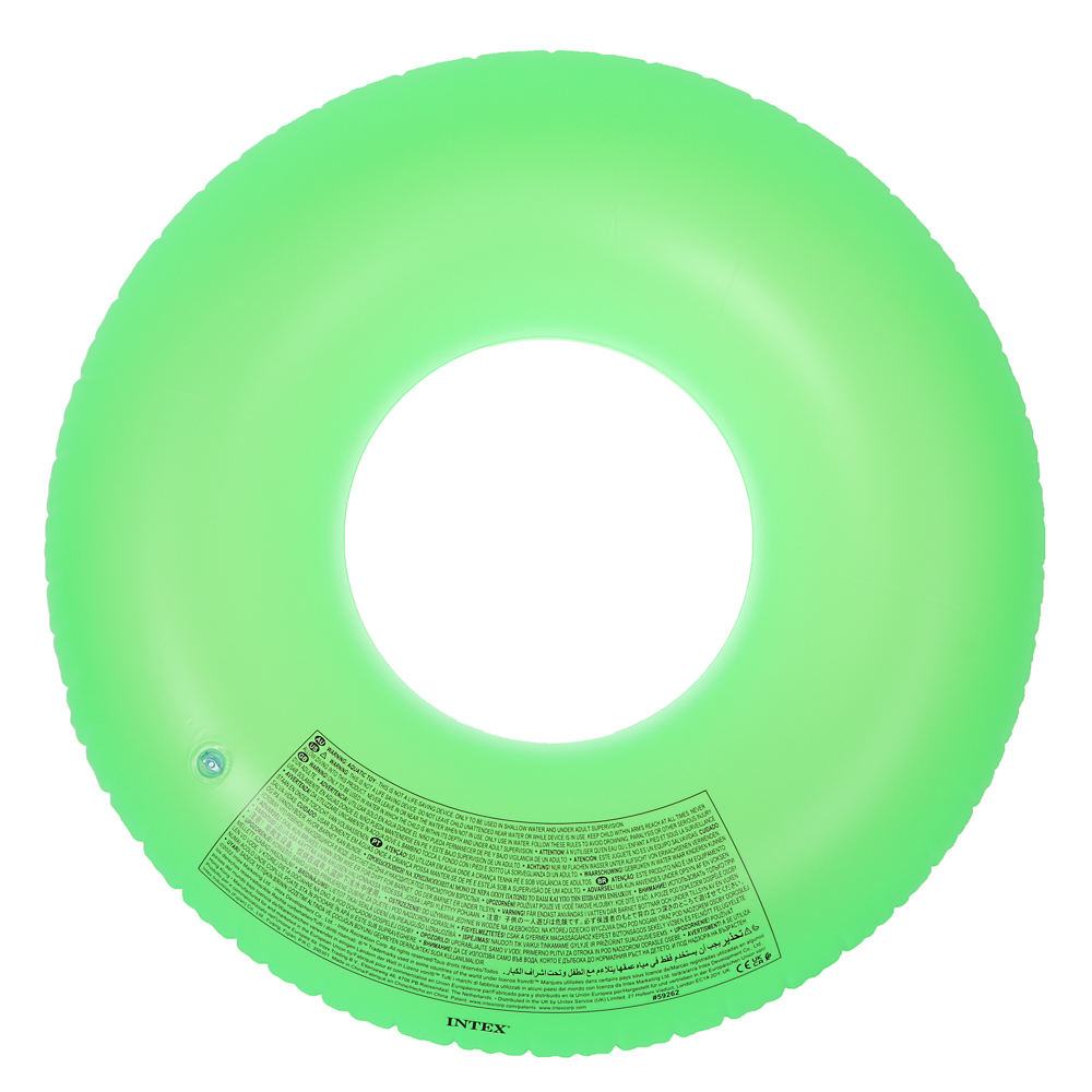 Круг надувной тм INTEX Неоновый холод 91см, от 9 лет, 3 цвета, 59262NP, арт.№ 359-212
