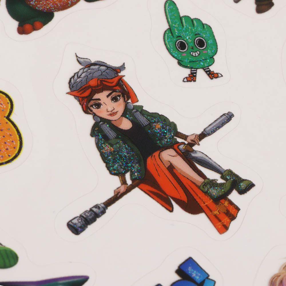 Наклейки тм BY Русские Супергерои 13х23 см, ПВХ, микс 6 дизайнов, арт.№ 801-087