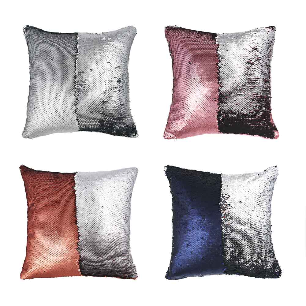 PROVANCE Наволочка декоративная 40х40см, 100% полиэстер, "Пайетки", 4 цвета, арт.№ 497-039