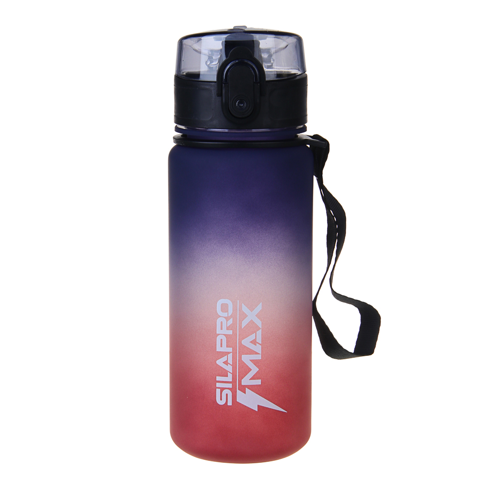 SILAPRO MAX Бутылка спортивная с замком, бордовая, 500мл, РС, РР, арт.№ 088-053
