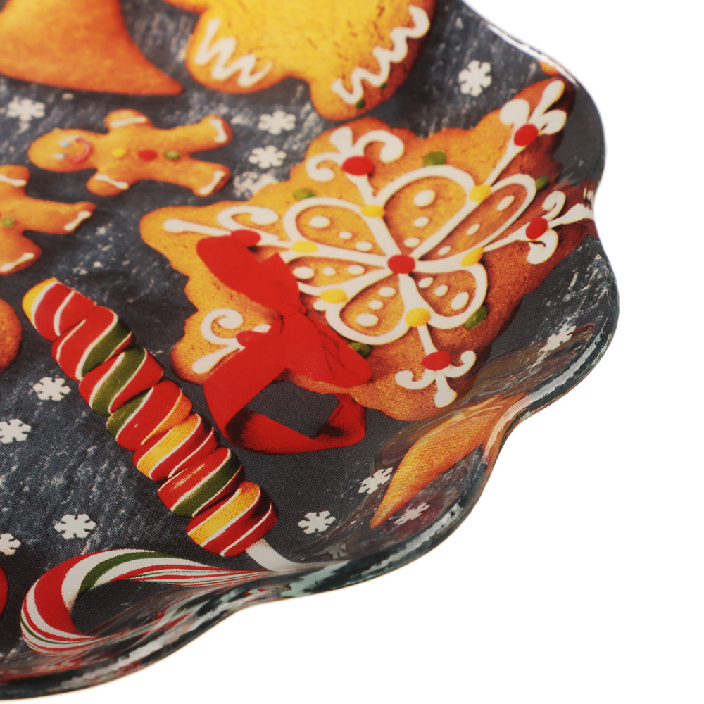 Имбирный пряник Блюдо круглое, 20см, стекло, арт.№ 820-794