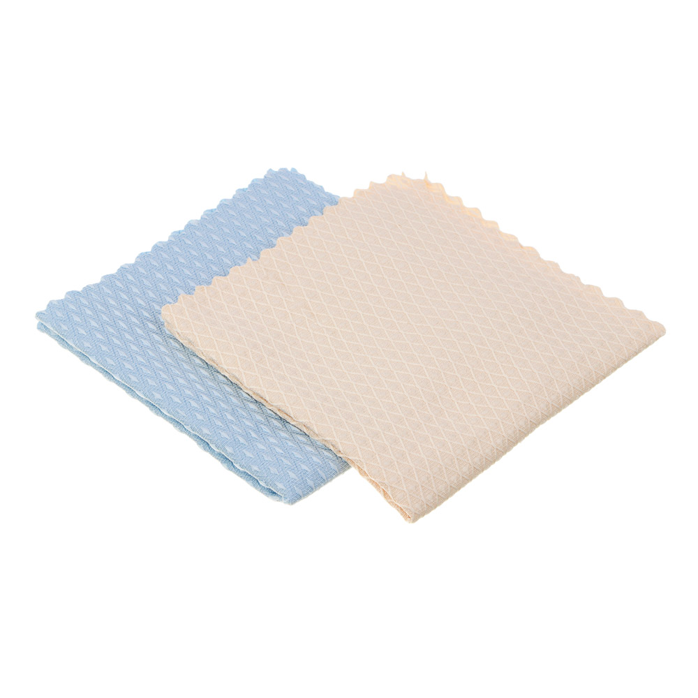 VETTA Набор салфеток из микрофибры, для стекол и зеркал, 2шт, 30х30см, 230г/м2, арт.№ 448-002