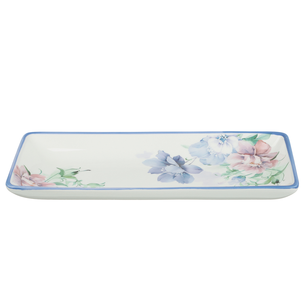 Блюдо прямоугольное 28х12х3,2см, тм MILLIMI Гарден, керамика, арт.№ 824-290