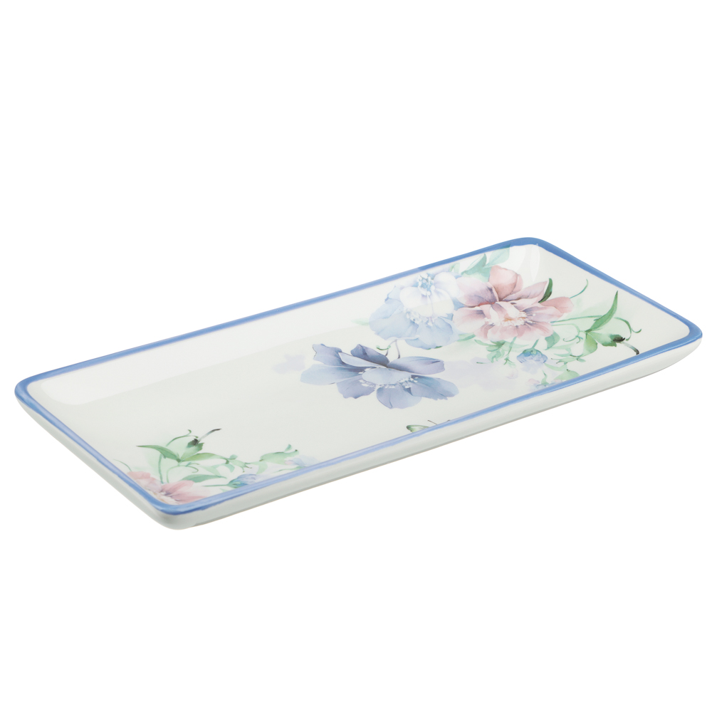 Блюдо прямоугольное 28х12х3,2см, тм MILLIMI Гарден, керамика, арт.№ 824-290