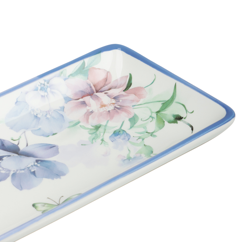 Блюдо прямоугольное 28х12х3,2см, тм MILLIMI Гарден, керамика, арт.№ 824-290