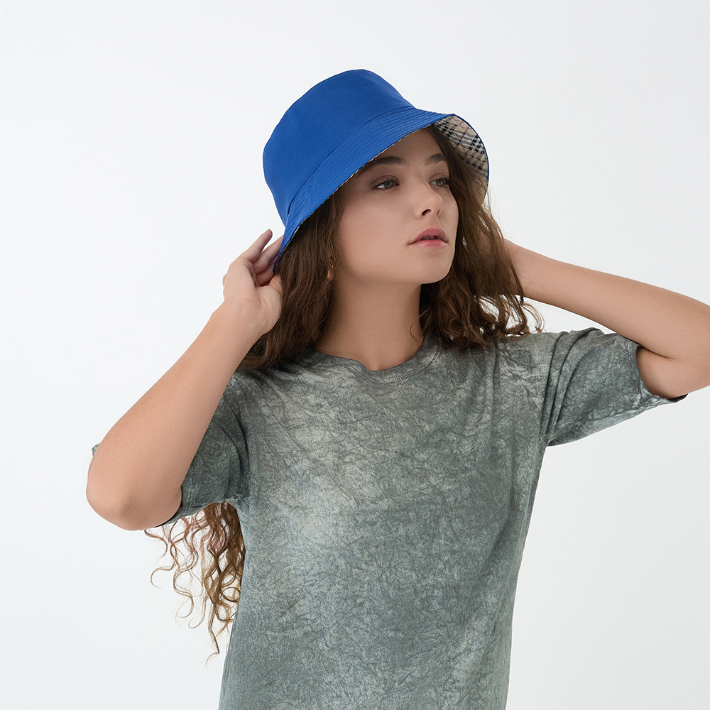 GALANTE Панама с цветным подкладом, р.56-58, 100% полиэстер, синий, ВЛ25-09, #3, арт.№ 314-950