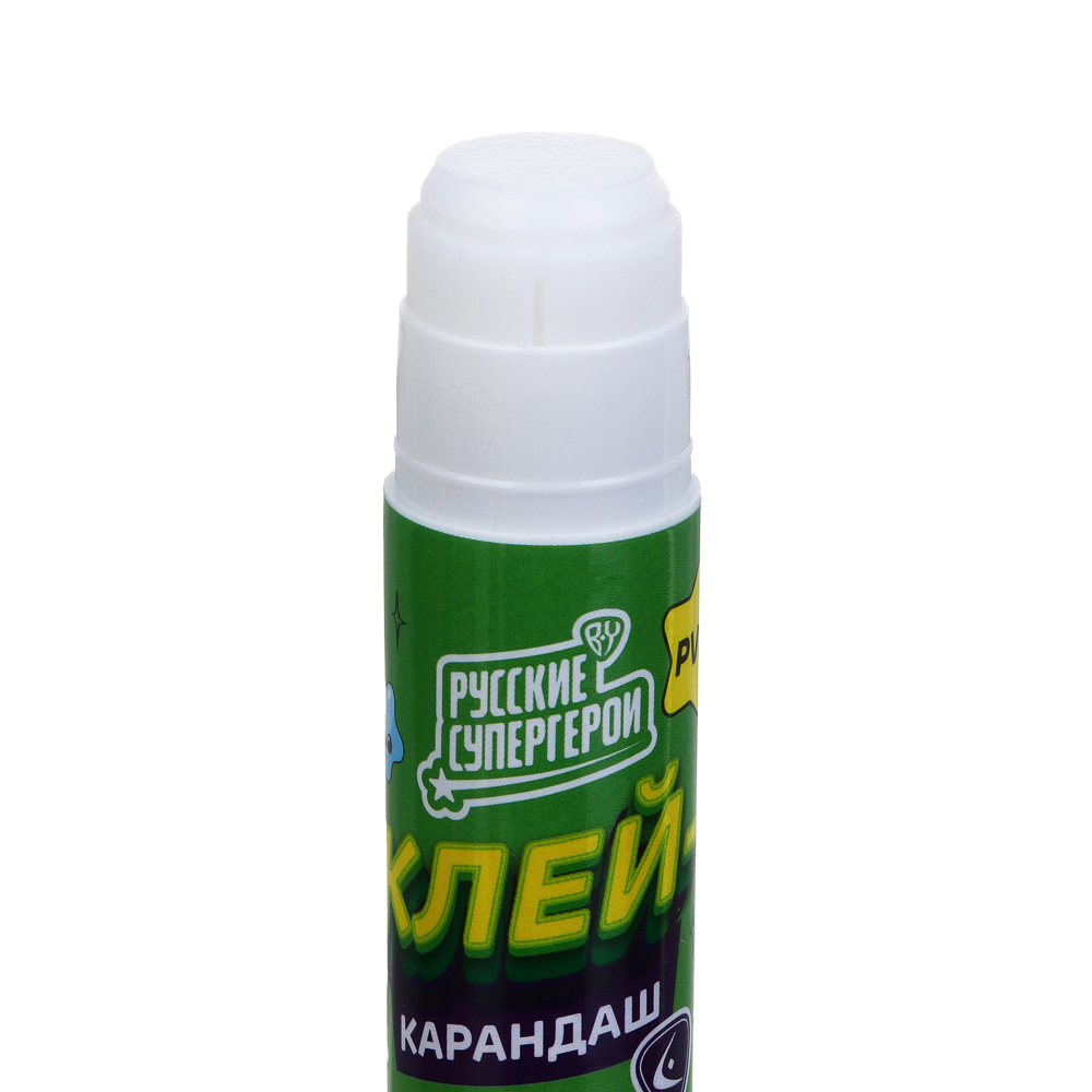 BY Русские Супергерои клей-карандаш с фигурным колпачком, 15 г, PVP, "Мальчики", 2 дизайна, арт.№ 801-013