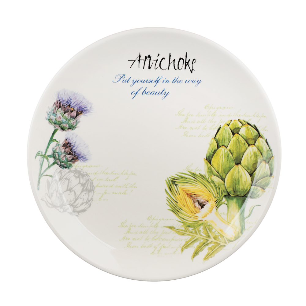 MILLIMI Артишоки Блюдо, 25,5х2,5см, керамика, арт.№ 824-062