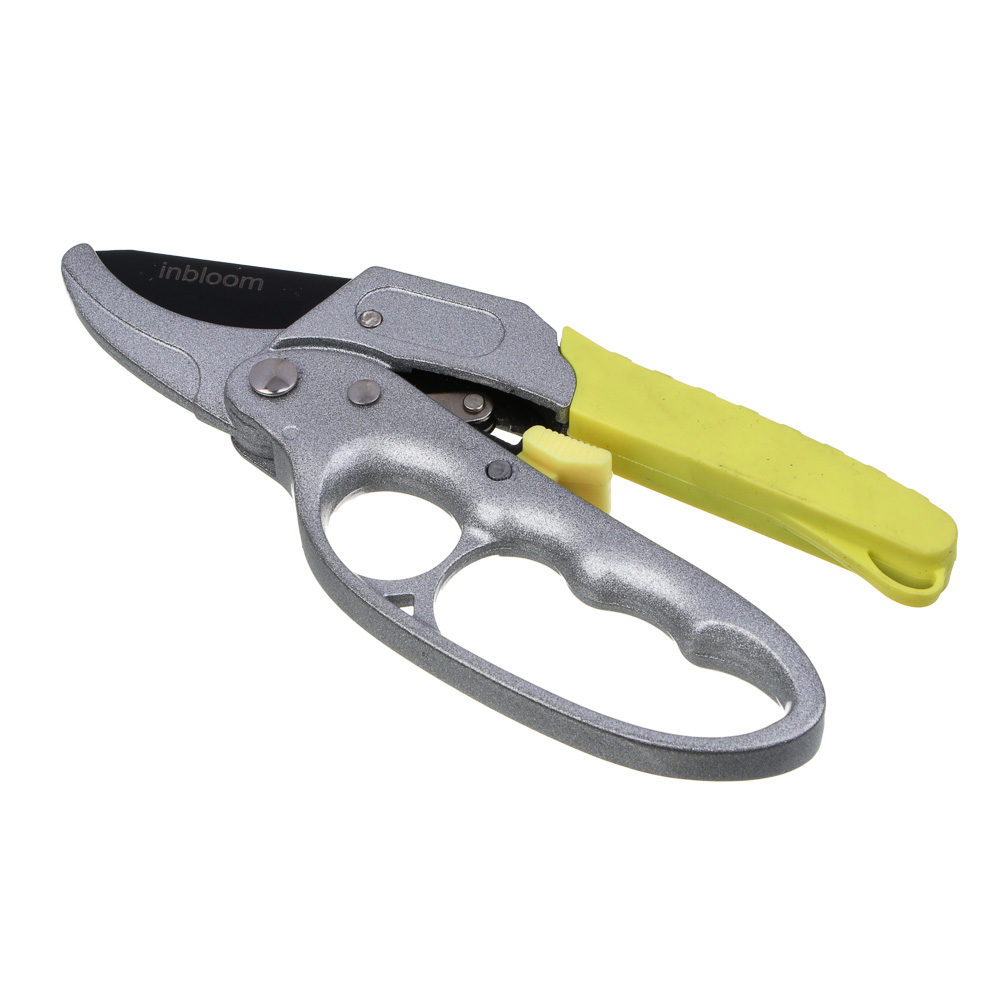 INBLOOM Секатор садовый 20см, марганцевая сталь 65, алюминий, TPR, арт.№ 186-049