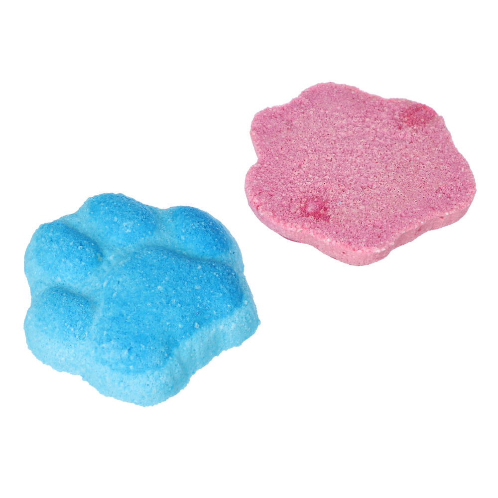 Бомбочка для ванны Лапка розовая/голубая, 100г, арт.№ 953-072